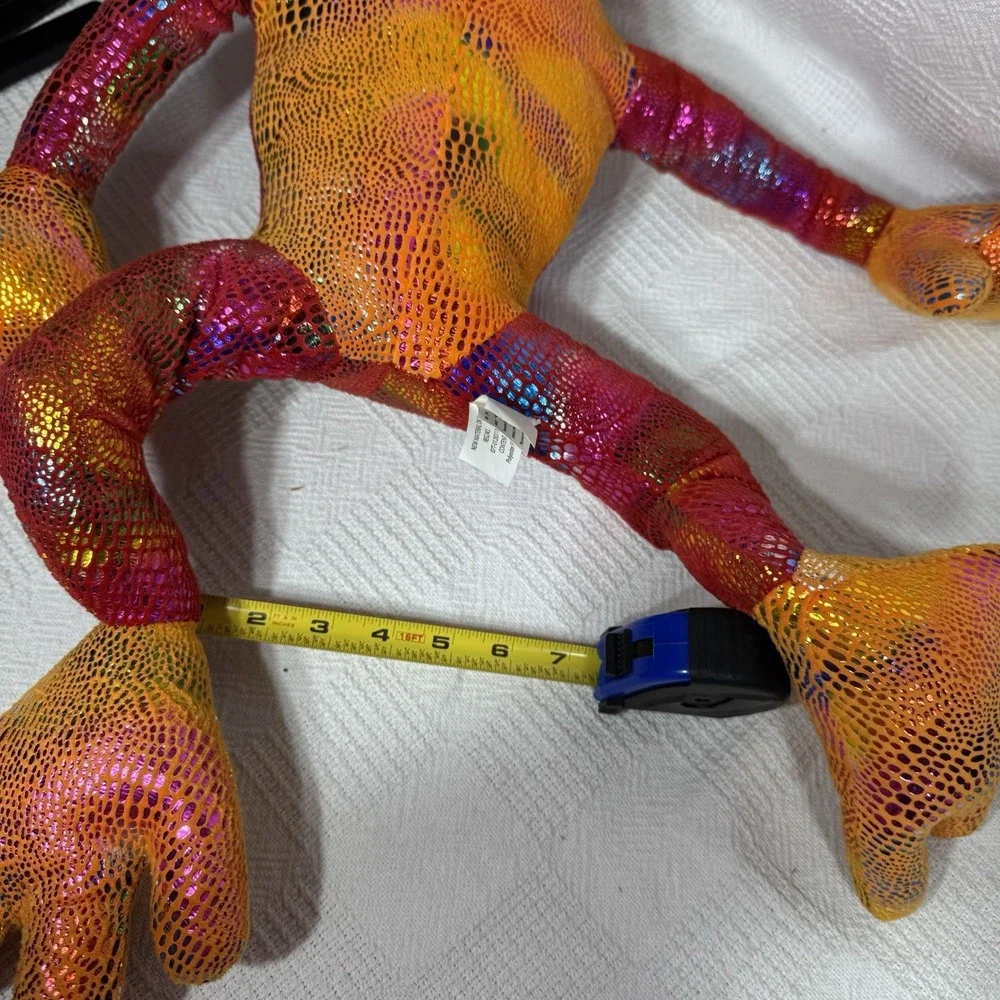Kelly Toy‎ Frog Plush Stuffed Animal Toy Red Yellow with Metallic Spots
